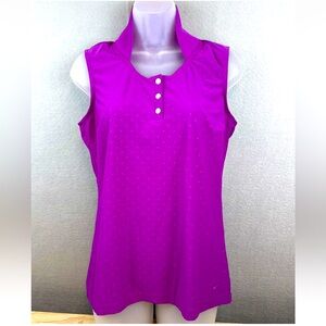 Nike Golf Sleeves Polo Tour Performance Tank Shirt Dri-Fit Stay Cool Top